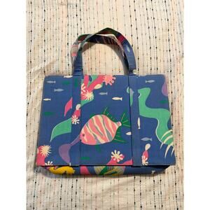 VTG Margaret Smith of Gardiner Maine Aquatic Scene Purse Handbag